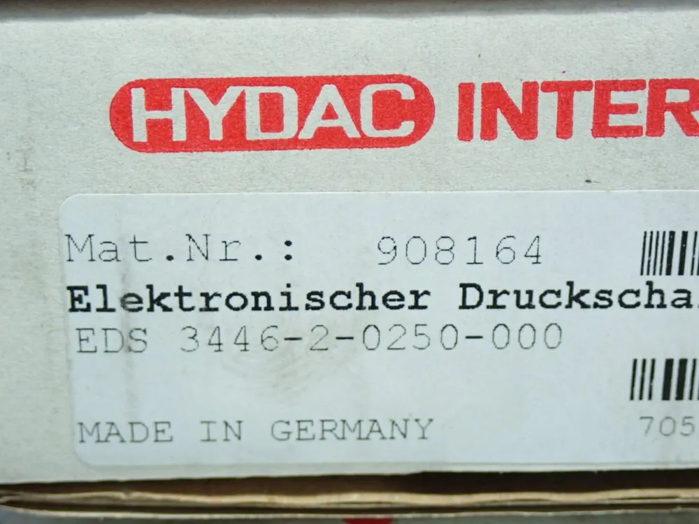 Hydac #908164, EDS400 Pressure Switch, Never Used (6 available) - Image 8