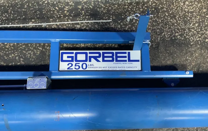 .125 Ton, Gorbel #SS99039, Jib Crane, 103" Span, 108" Column Height, 8" Column Width - Image 4