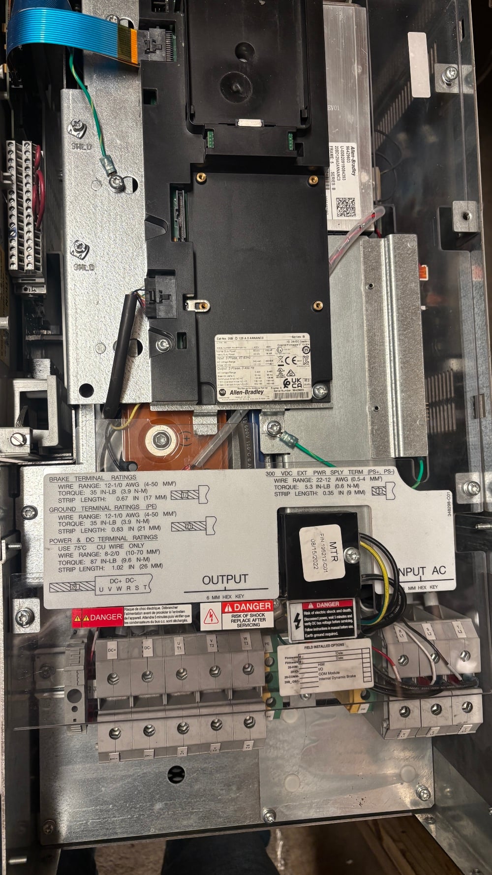 100 HP Allen Bradley, PowerFlex 700, 125 amp out, 480 Volts 3 phase - Image 6