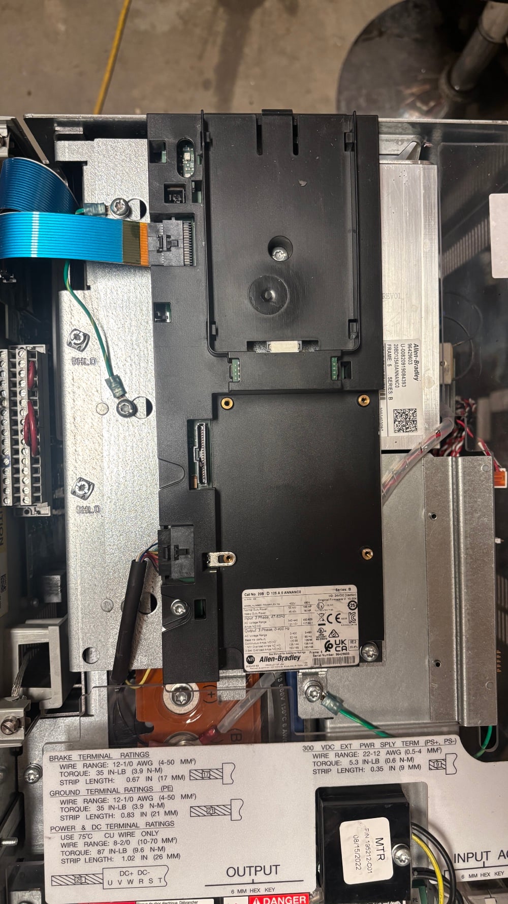 100 HP Allen Bradley, PowerFlex 700, 125 amp out, 480 Volts 3 phase - Image 7