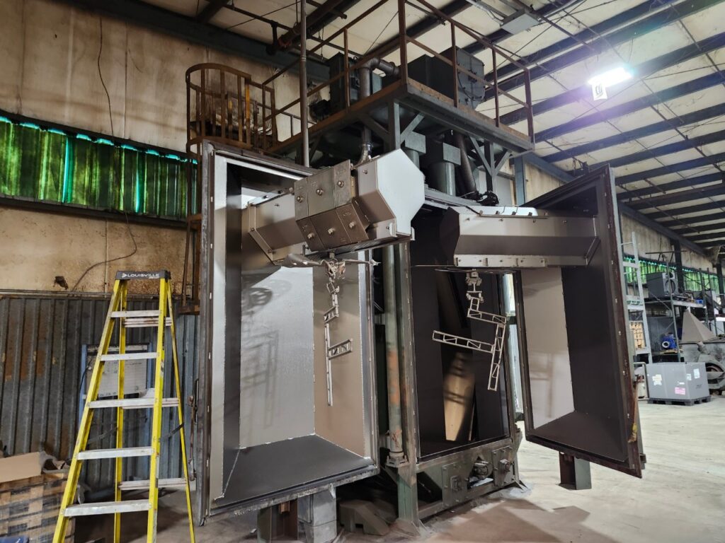 Blast Cleaning Products (BCP) #A4-6371, dual loading shot spin blaster, 74.83 HP, 93.5 amps, 1995 - Image 2