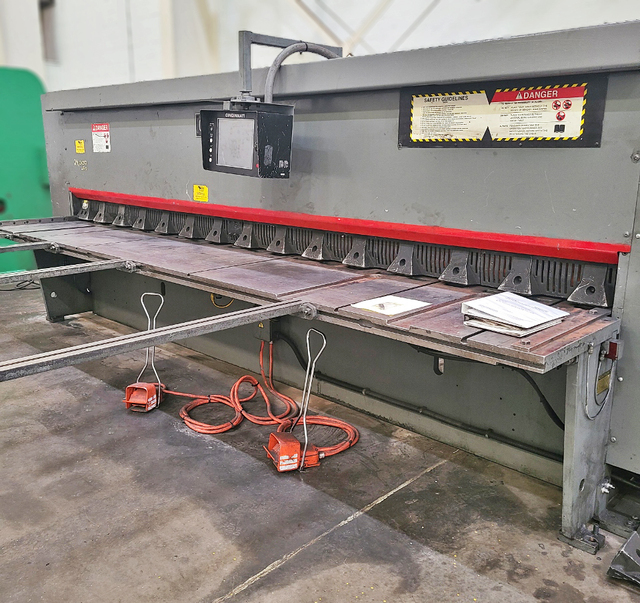 1/4" x 14' Cincinnati #250-HS-14, Hydraulic Power Squaring Shear, 48" Back Gauge, 52/16 SPM, 15 HP, 2015 - Image 4