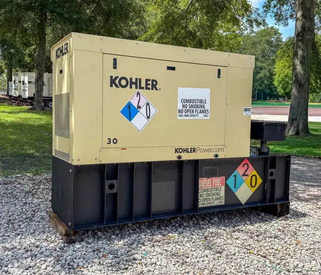 31 KW Kohler #30REOZK, diesel generator set, weatherproof enclosure, 120/208 Volts, 1 phase, 340 hours, 2019 - Image 1