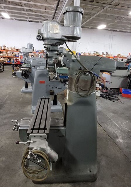 Bridgeport #Series-I, vertical mill, 9" x42" tbl, 2 HP, 36" X, 12" Y, 16" Z, 60-4200 RPM, R-8, chrome ways - Image 3