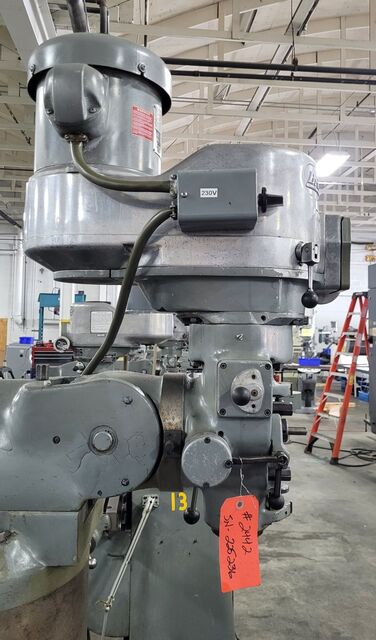 Bridgeport #Series-I, vertical mill, 9" x42" tbl, 2 HP, 36" X, 12" Y, 16" Z, 60-4200 RPM, R-8, chrome ways - Image 7