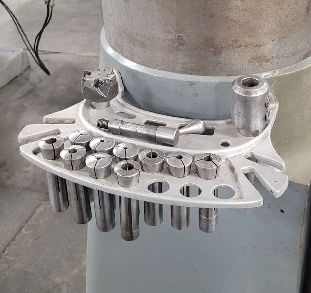 Bridgeport #Series-I, vertical mill, 9" x42" tbl, 2 HP, 36" X, 12" Y, 16" Z, 60-4200 RPM, R-8, chrome ways - Image 8