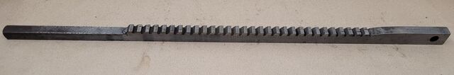 Davis, keyseater broach, 5/8" width, 7/8" height, 1/2" pitch, 27-3/8" OAL - Image 1