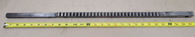 Davis, keyseater broach, 5/8" width, 7/8" height, 1/2" pitch, 27-3/8" OAL - Image 3