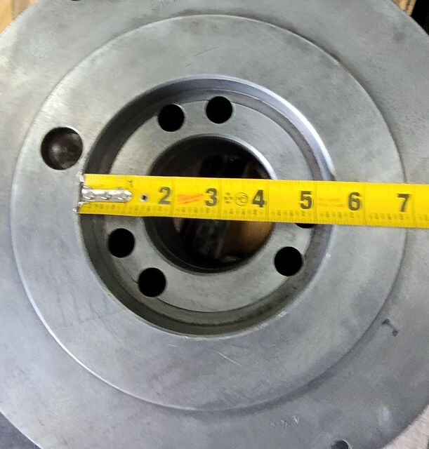 12" Pratt & Whitney Burnerd #1271-53215, 3-jaw chuck, A1-8 back, 3" thru hole - Image 8
