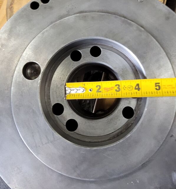12" Pratt & Whitney Burnerd #1271-53215, 3-jaw chuck, A1-8 back, 3" thru hole - Image 9