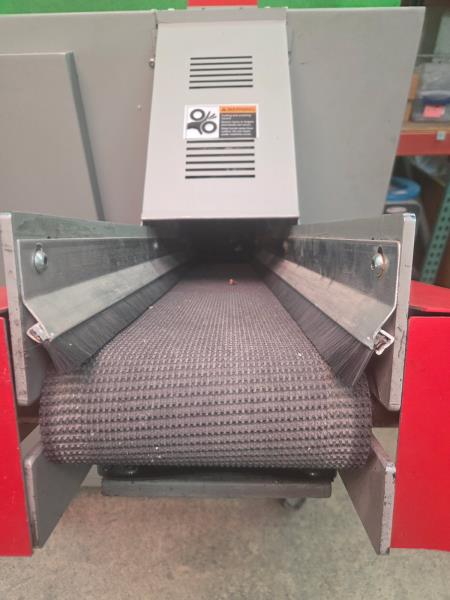 Allegheny Bradford #12HD7.5, hard drive shredder w/infeed conveyor, 12" capacity, 7.5 HP, 9" diameter cutter - Image 8