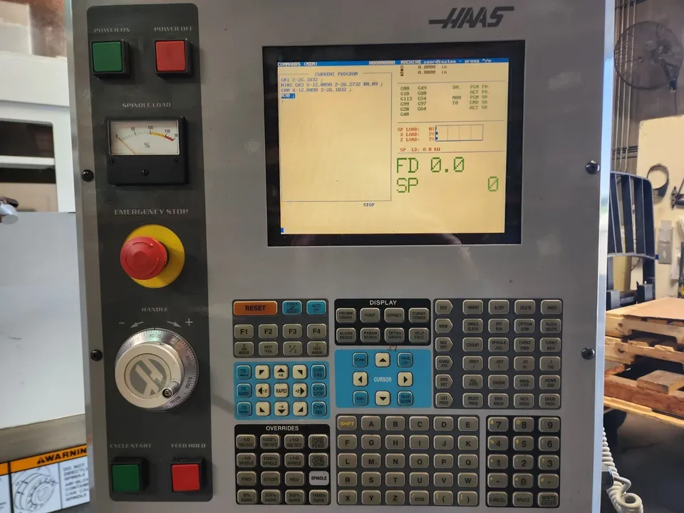 Haas #TL-1, CNC Lathe, 20" swing, 30" machining length, 16" turning diameter, 8" chuck, 12 HP, 2000 RPM, 2004 - Image 7