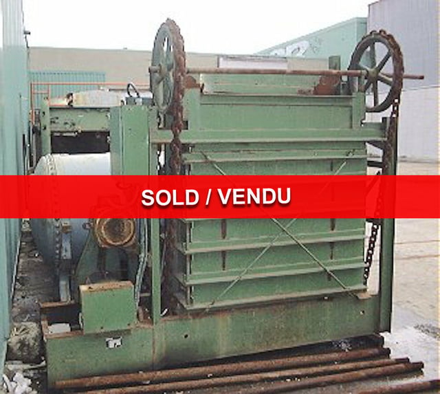 34" width x 19" D x 50" H Novapac #C-2448, chain type vertical baler, 7.5 HP, 550 V., 3 Ph. - Image 1