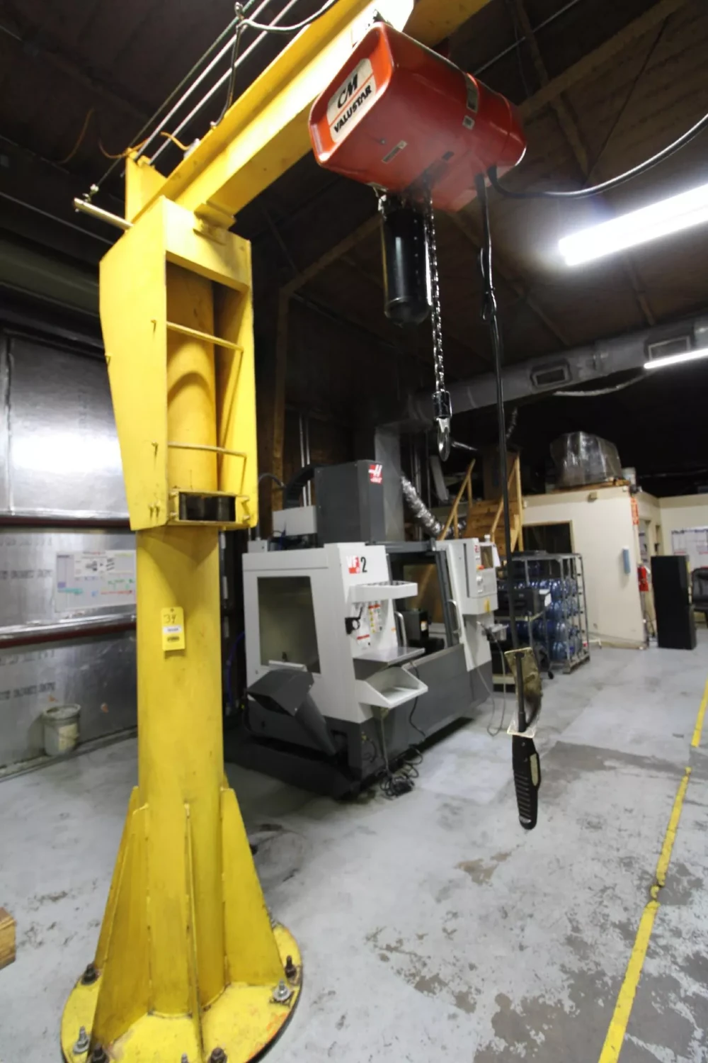 1 Ton, Jib with CM Hoist and Push Trolley, 18' Arm - Image 2