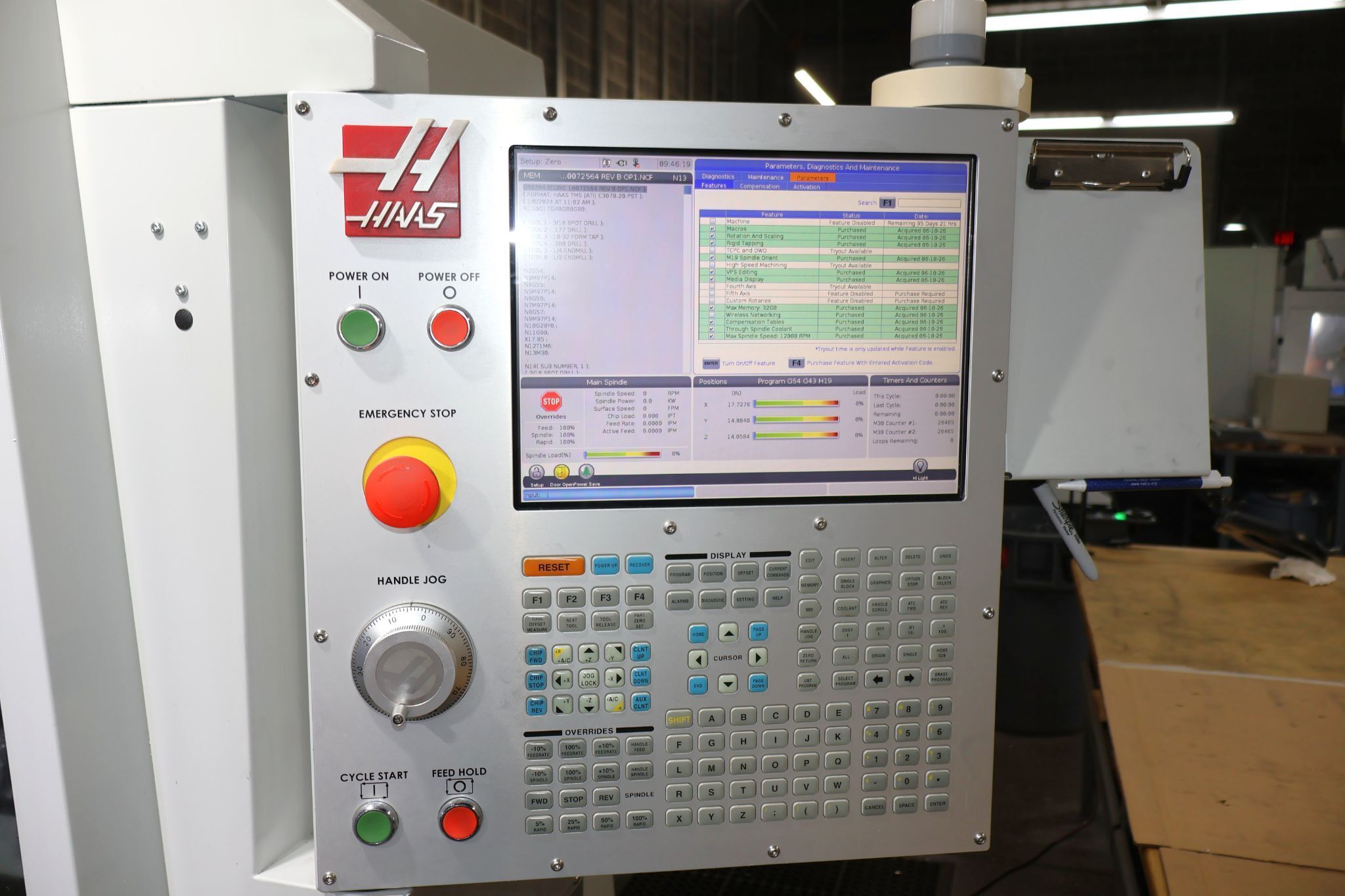 Haas #VF-5SS, 50" X, 26" Y, 25" Z, 12,000 RPM, Cat 40, 30 automatic tool changer, Midaco APC, 2 pallets, 2023 - Image 9