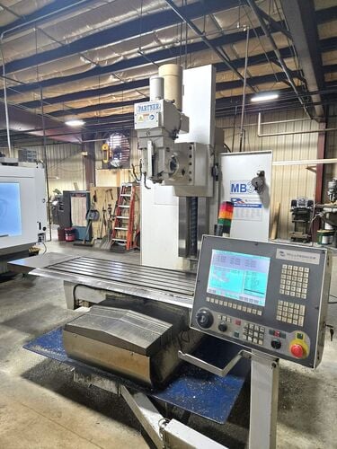 Milltronics #MB-30, CNC Vertical Bed Mill, 73" x24" table, 60" X, 30" Y, 28" Z, 4,000 RPM, BT 40, Centurion - Image 1