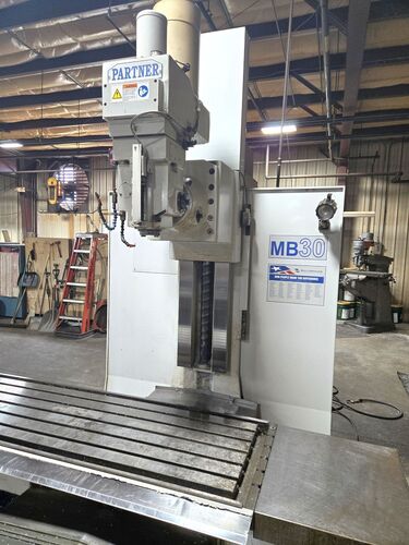Milltronics #MB-30, CNC Vertical Bed Mill, 73" x24" table, 60" X, 30" Y, 28" Z, 4,000 RPM, BT 40, Centurion - Image 3