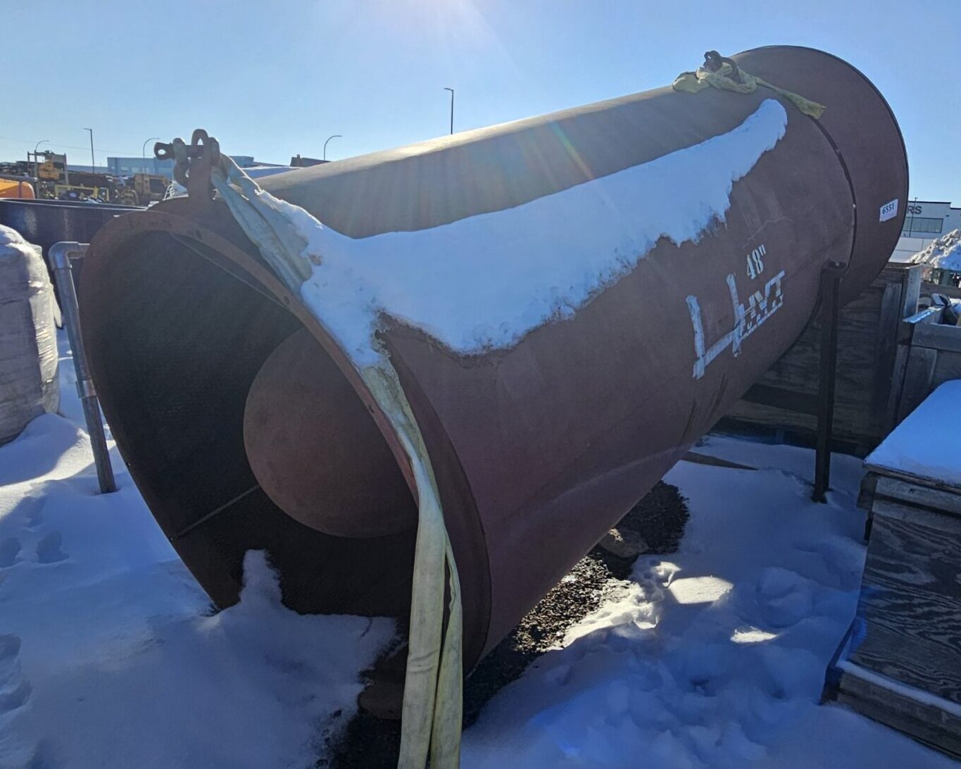 Hurley Ventilation Technologies, Fan Silencer, 48" flange, 60" ducting, 103" length - Image 3
