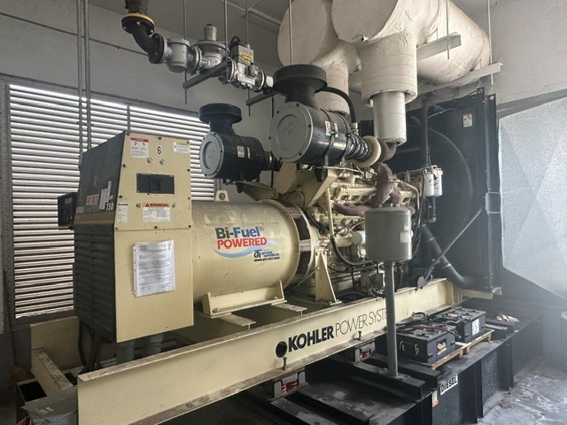 750 KW Kohler #750ROZD71 Skid Mounted Bi-Fuel Generator, Diesel or Natural Gas, 750 Gallon Tank, 277/480 - Image 1
