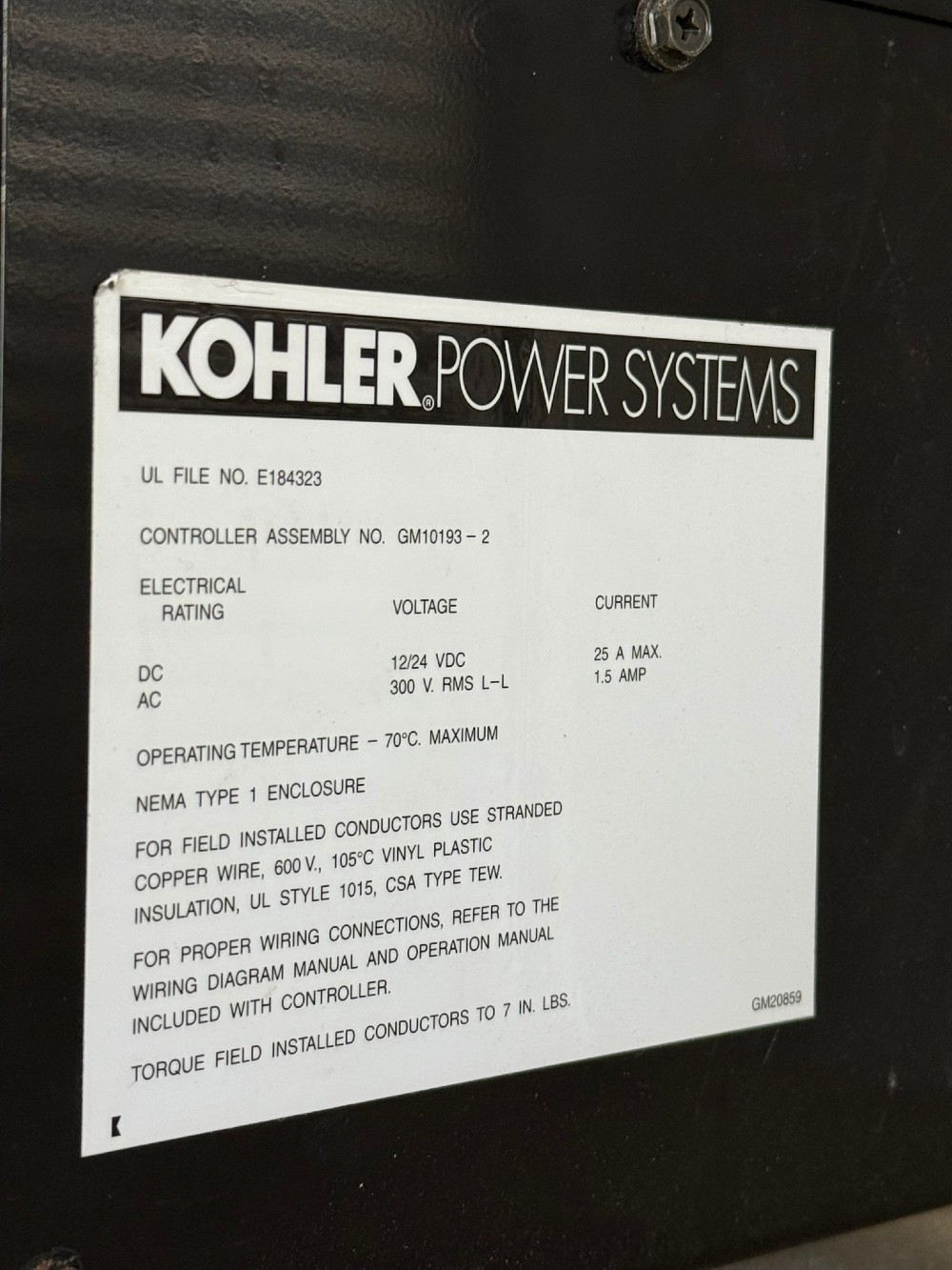 750 KW Kohler #750REOZDB, Skid Mounted Bi-Fuel Generator, Diesel or Natural Gas, 750 Gallon Tank, 277/480 - Image 6