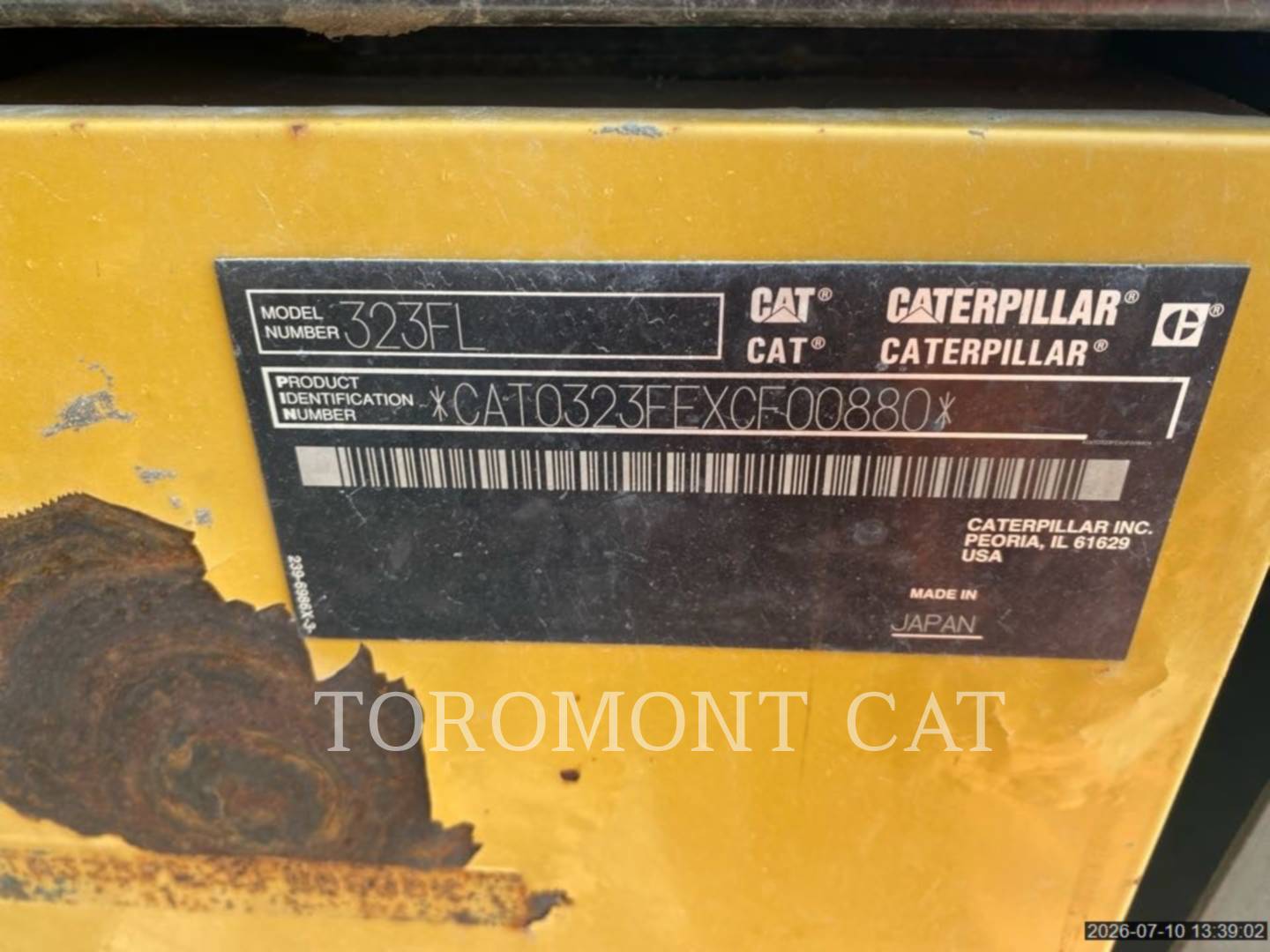 Caterpillar 323FL, 15486 hours, S/N: XCF00880, 2015 - Image 5