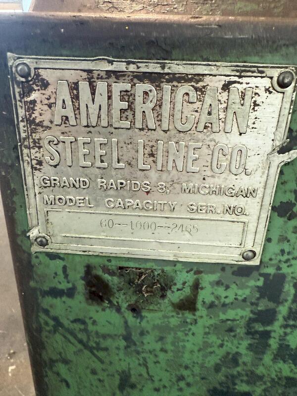 2500 lb. American #60, uncoiler, 12" width, (2 available) - Image 7