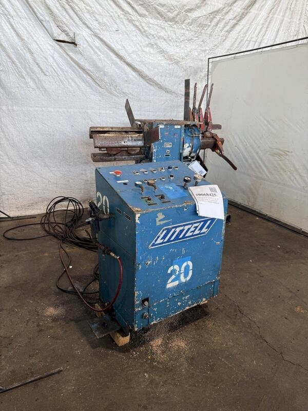 6000 lb. Littell #60-12, double end hydraulic uncoiler, 12" width, 60" outside dimensions, 16"-20" ID, 1974 - Image 3