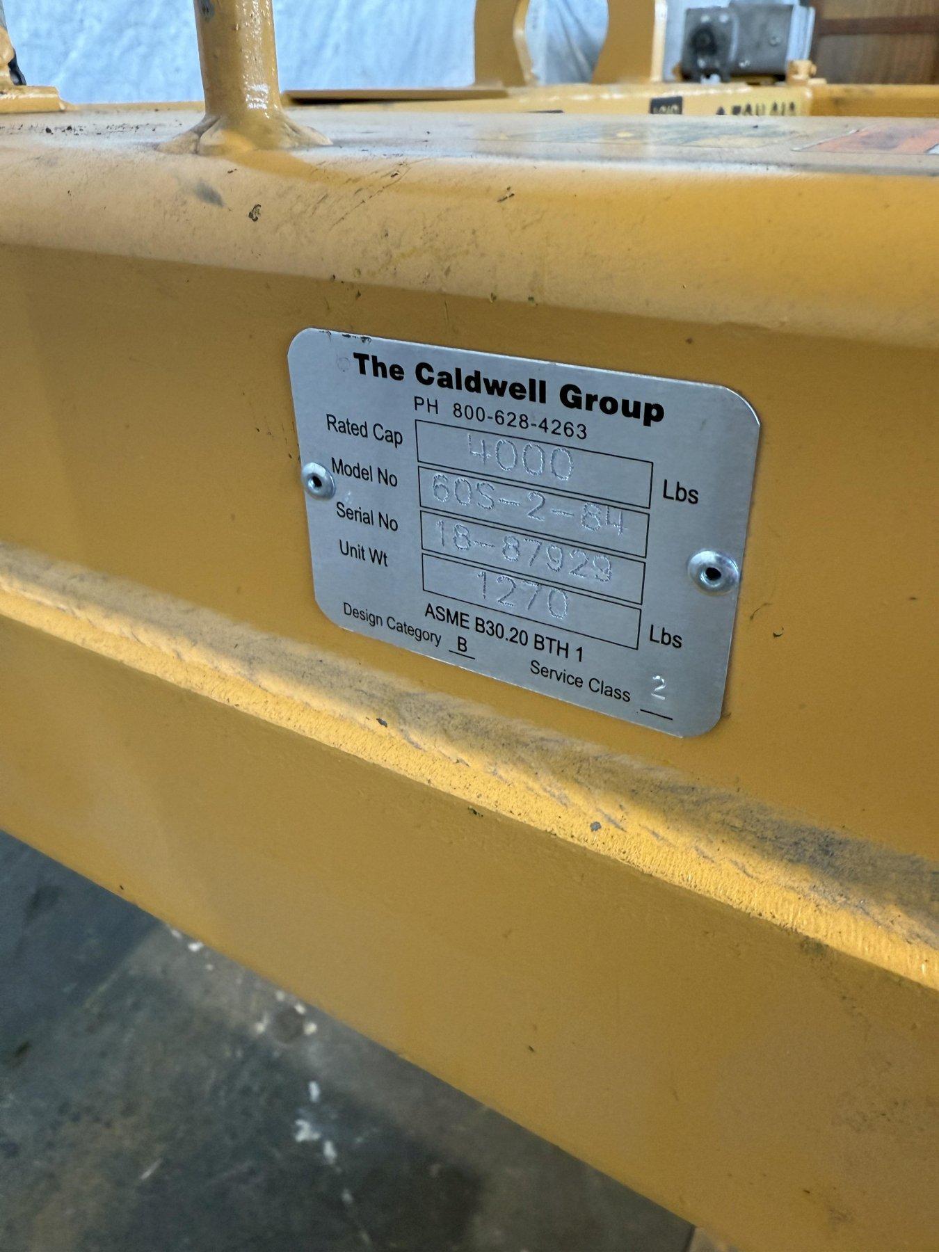 4000 lb. Caldwell #60S-2-84, heavy duty sheet lifter, 84" bundle width - Image 8