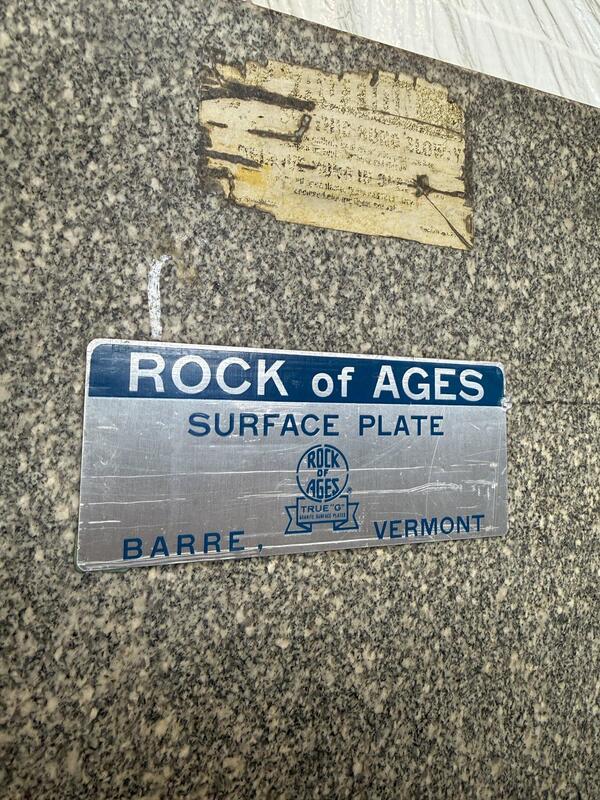 48" x 96" x 14" Rock of Ages, granite surface plate w/ stand (3 available) - Image 4