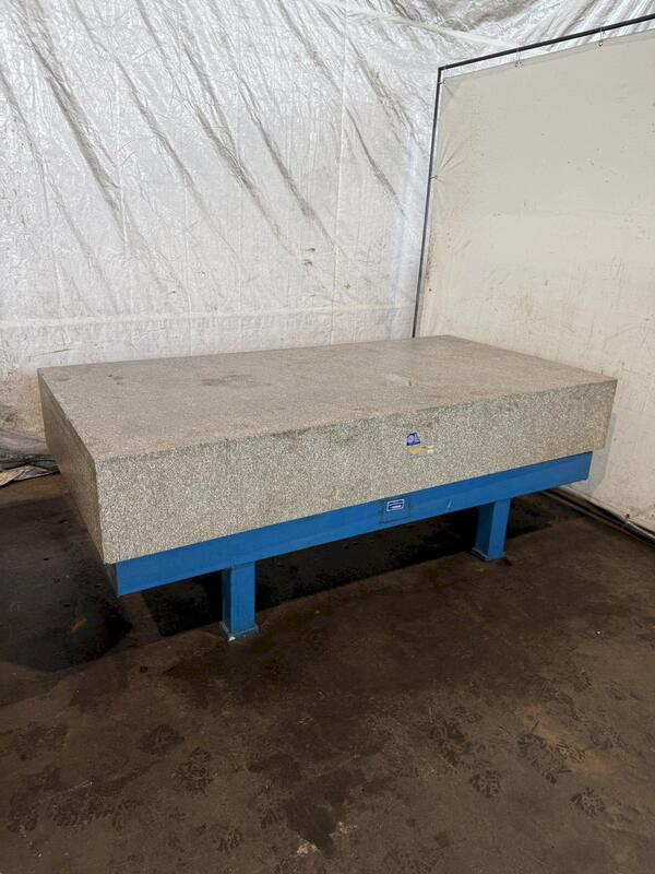 48" x 96" x 14" Rock of Ages, granite surface plate w/ stand (3 available) - Image 1