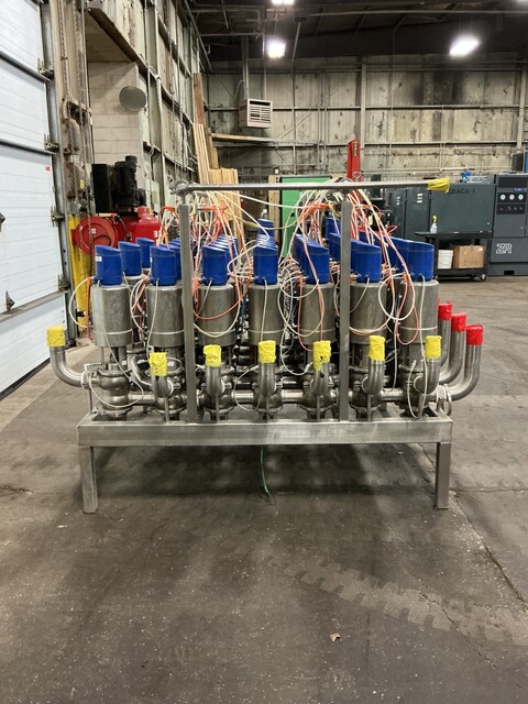 2.5" Alfa-Laval, valve cluster with 42 mixproof CP-3 valves with think top - Image 5