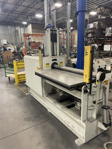 5' x 1/2" Weldlogic #TRP-5035-062, CNC 3-roll plate bending roll, hydraulic, cone bending, Lantech light - Image 4