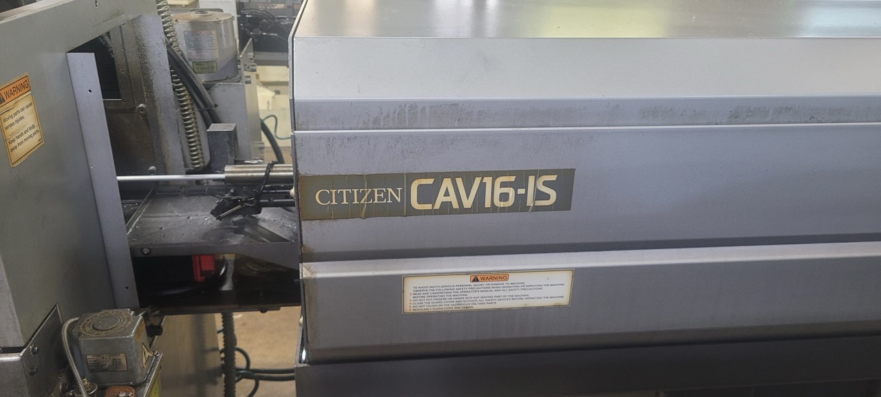 Citizen #K16, CNC swiss lathe, 0.629" capacity, sub spindle, live milling, Cincom FS3 CNC, 12' barfeed, chip - Image 4