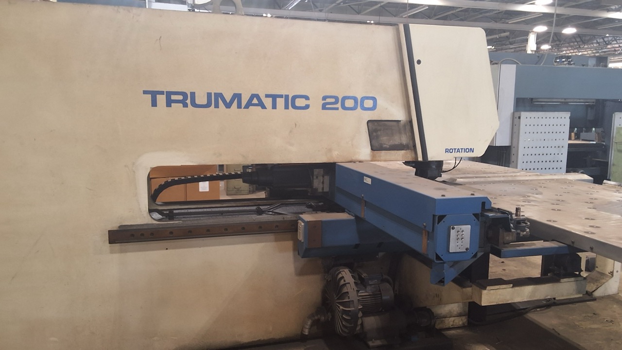 20 Ton, Trumpf #Trumatic-200, CNC turret punch press, 49.2" x 98.4" sheet, 15-station ATC, Bosch Trumagraph - Image 8