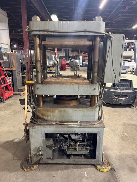 100 Ton, Greenerd #CP100T, 4 post, upacting, 24" x 36" platen press 12 stroke, 24" daylight - Image 3