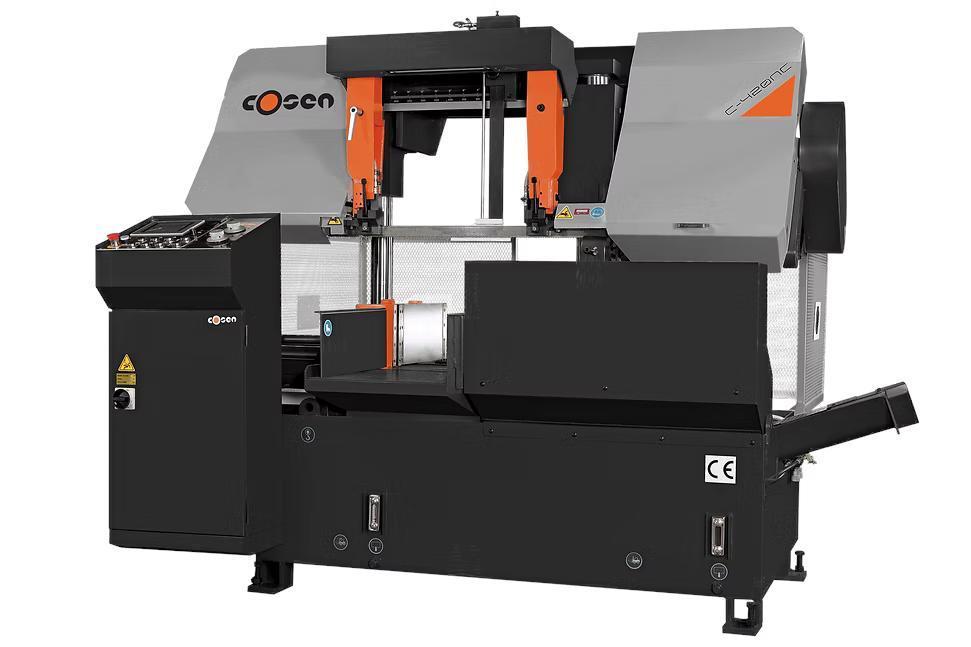 16.5" x 16.5" Cosen #C-420NC, automatic feed, dual column, 16.5" rounds, 1-1/2" x 15' 7.8" x .05" blade - Image 1
