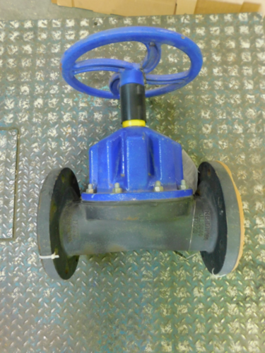 6" Saunders, Lined Diaphragm Valve, Class 150#, Fig. 5624, NEW - Image 1