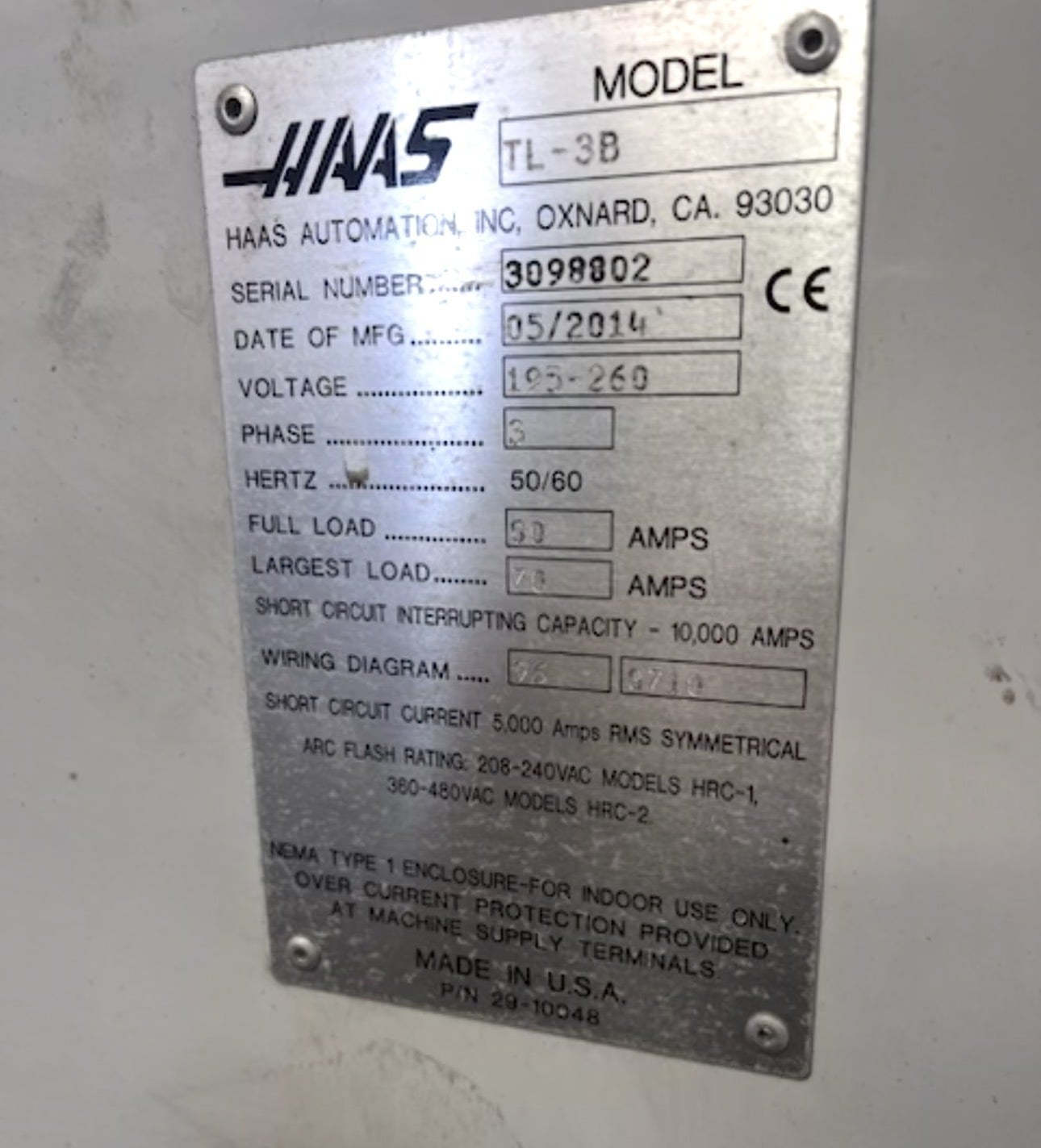 Haas #TL-3B, CNC lathe, 30" swing, 60" centers, 8.5" big bore, 25" chuck, 40 HP, Haas CNC Control, 2014 - Image 6