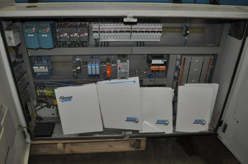 SEHO #HSS-3235, wave soldering system, stamp fluxer, 2 IR preheat zones, 9-7/16" x 11-13/16" solder area - Image 8