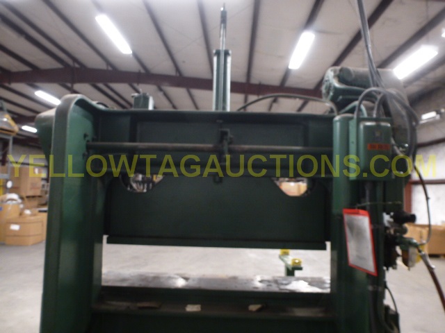 60 Ton, Rousselle #6B-76, double crank gap frame press, 2" stroke, 12.5" shut height, 3" adj., 50 SPM, 76" x - Image 3