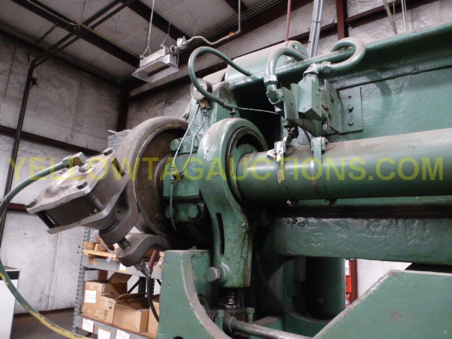 60 Ton, Rousselle #6B-76, double crank gap frame press, 2" stroke, 12.5" shut height, 3" adj., 50 SPM, 76" x - Image 6