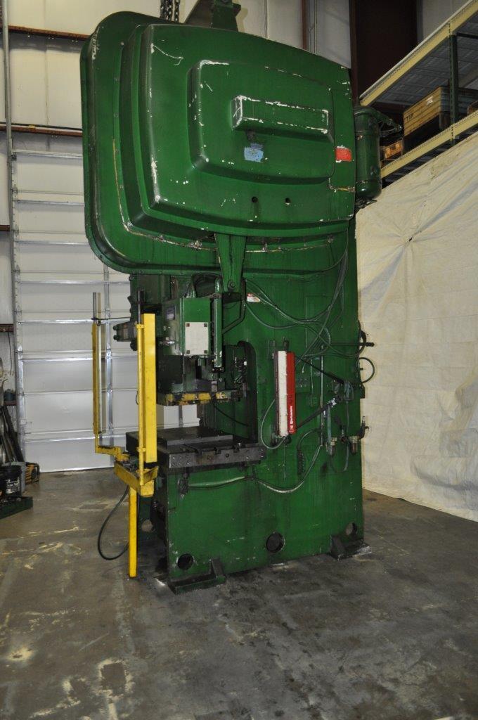 150 Ton, Bliss, single crank gap frame press, 8" stroke, 22" shut height, 4.5" adj., 40 SPM, 50" x 30" bed - Image 3