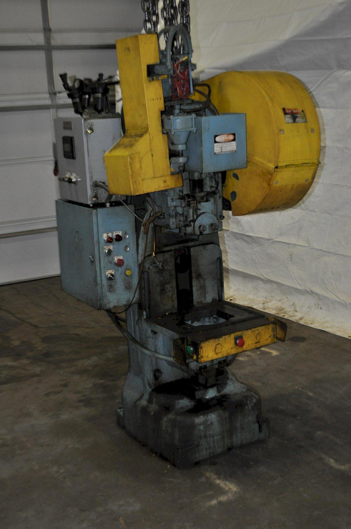 25 Ton, horn press, 4" stroke, 4.25"-15.25" shut height, 2" adj., 5.5" x 8.5" ram, 14" x 20" bed, 135 SPM - Image 2