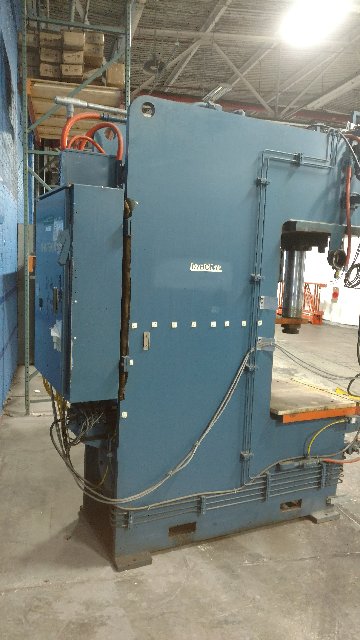 50 Ton, P & H #OGF-50, hydraulic press, 15" stroke, 34" daylight, 30" x 27" bed, 8" bore, 1990 PSI., 15 HP - Image 3