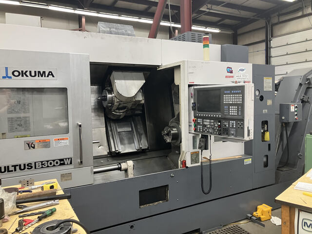 Okuma #Multus-B300-W, 9-Axis CNC Lathe, 25.5" swing, 40.55" machining length, 24.02" turning diameter, 10" - Image 1