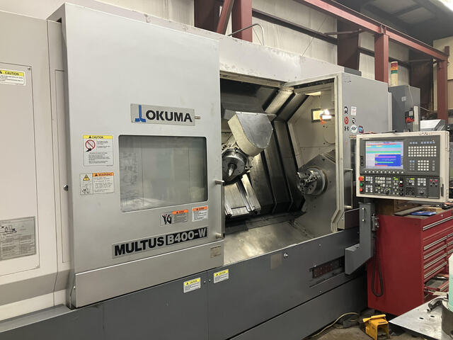 Okuma #Multus-B400-W, 8-Axis CNC Lathe, 27.9" swing, 61" machining length, 27.9" turning diameter, 15" chuck - Image 1