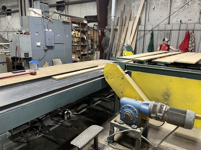 Complete Rough Mill Lumber Processing System, self-centering double-sided planer, Mid-Oregon gang rip saw - Image 6