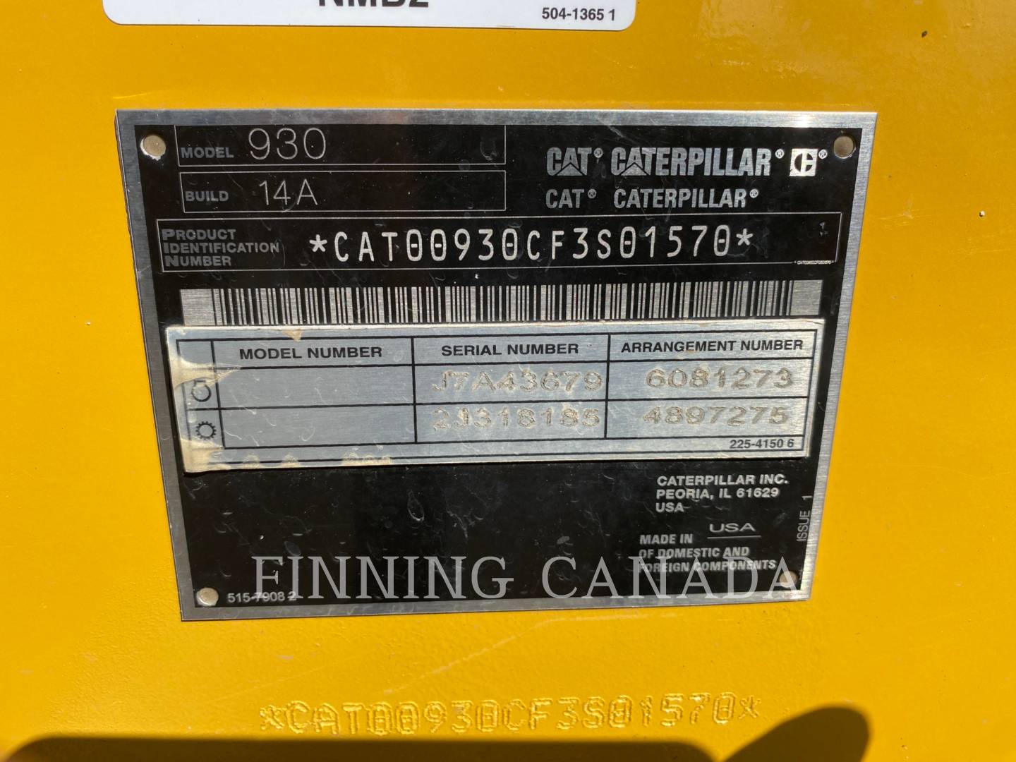 Cat 930-14, Wheel Loader, 1165 hours, S/N: F3S01570, 2025 - Image 5