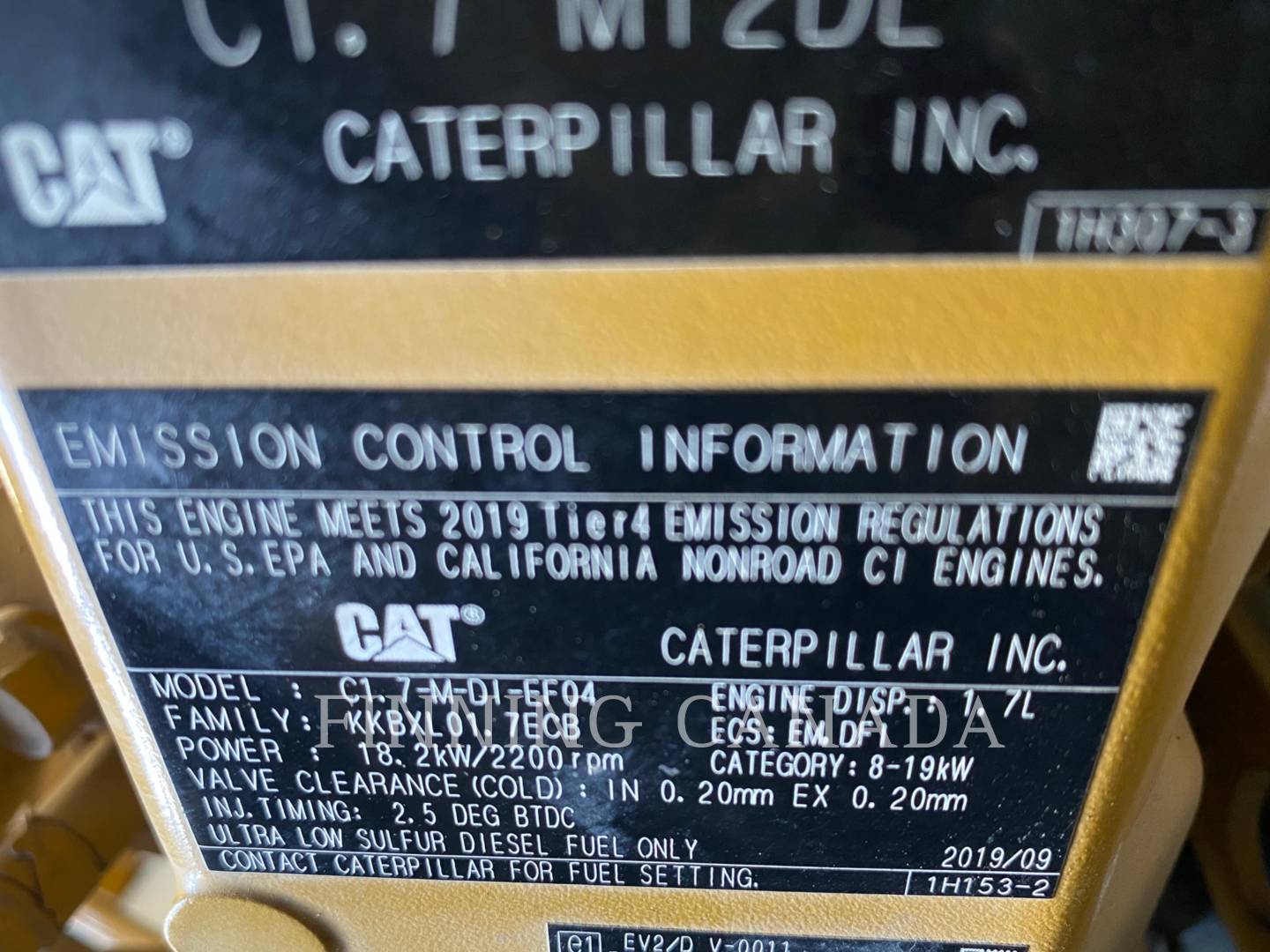 Caterpillar 303.5E2 CR, 1290 hours, S/N: JWY06630, 2020 - Image 7