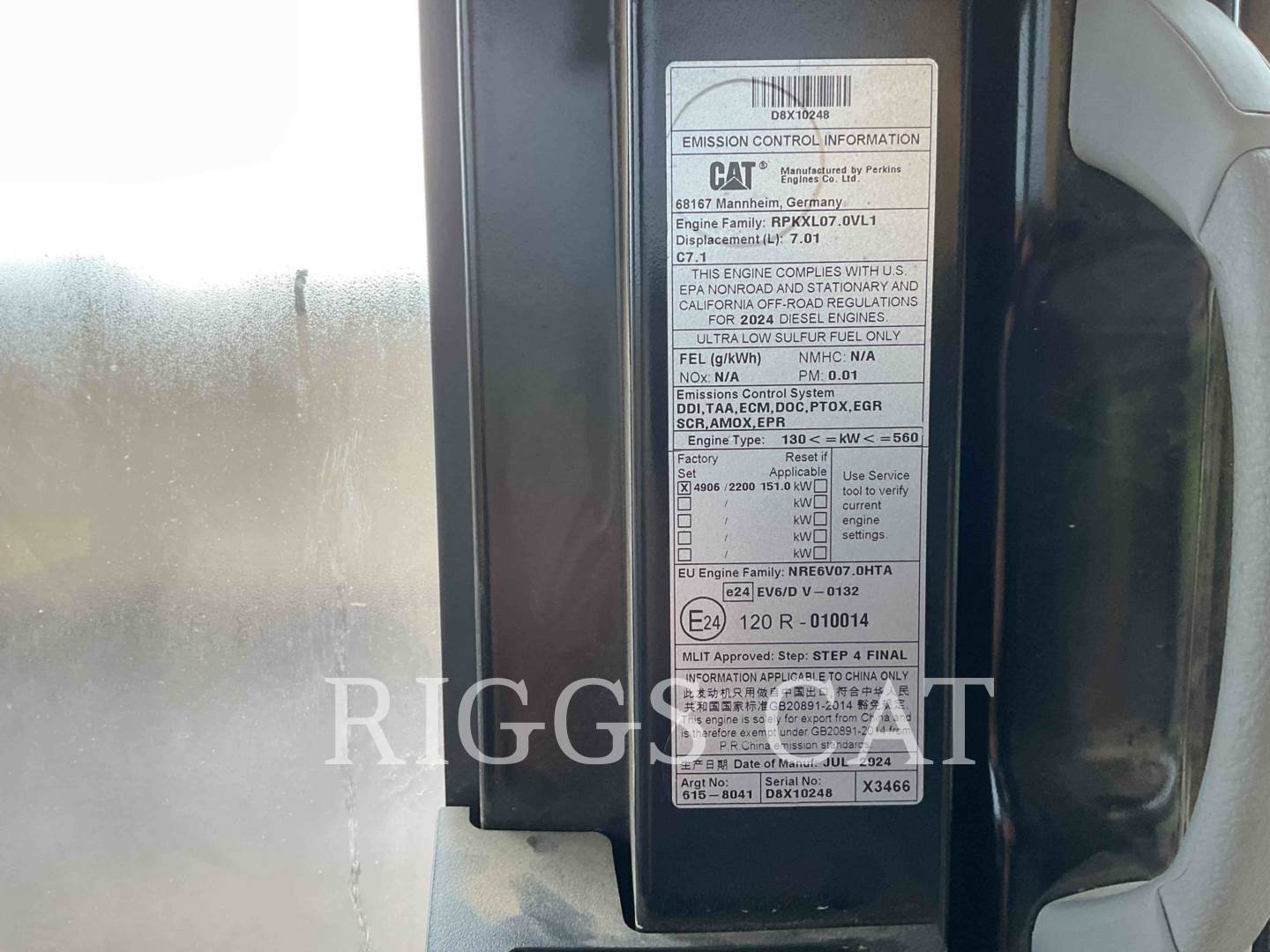 Caterpillar 32607, 510 hours, S/N: FAY20281, 2024 - Image 8
